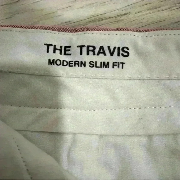 Frank & Oak Travis Red Cotton Slim Fit Men’s 7 Inch Luxury Chino Shorts Size 36” - Picture 6 of 8